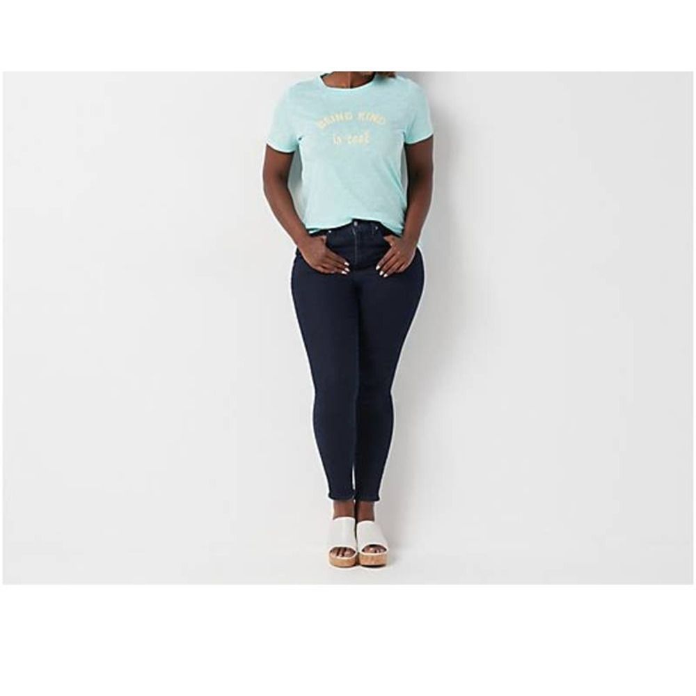 All Worthy Hunter McGrady women's Slub Knit Graphic being kind is cool tshirt